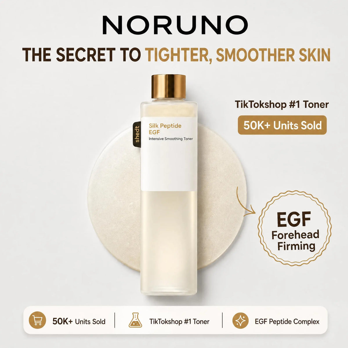 Silk EGF Peptide Smoothing Toner